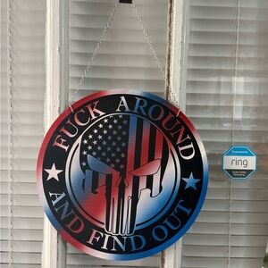 Punisher Skull Door Sign